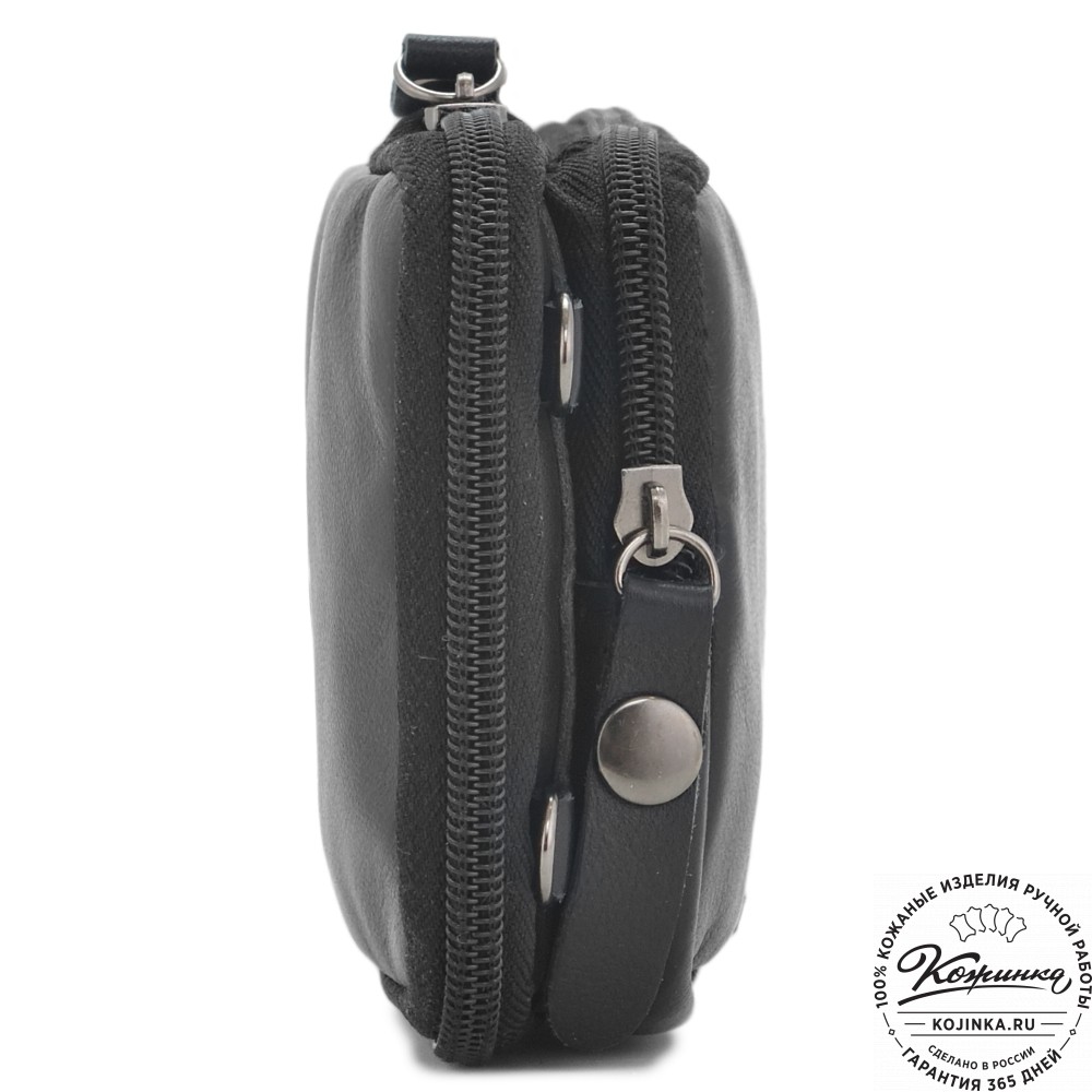 Кожаный клатч "Денвер" (черный)